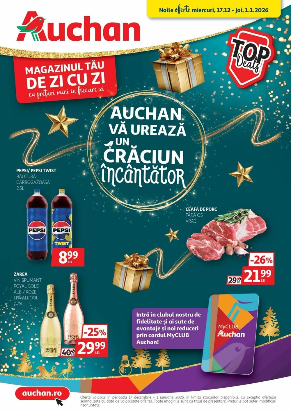 Catalogul cu oferte Auchan valabil de la 17.12.2025 - Pagina 1.