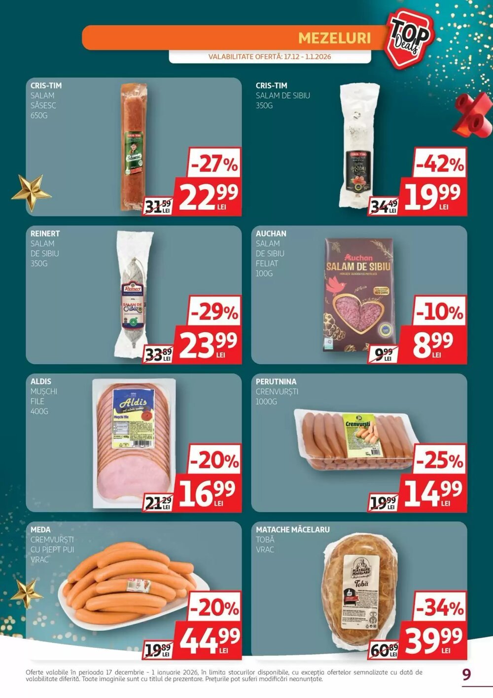 Catalogul cu oferte Auchan valabil de la 17.12.2025 - Pagina 9.