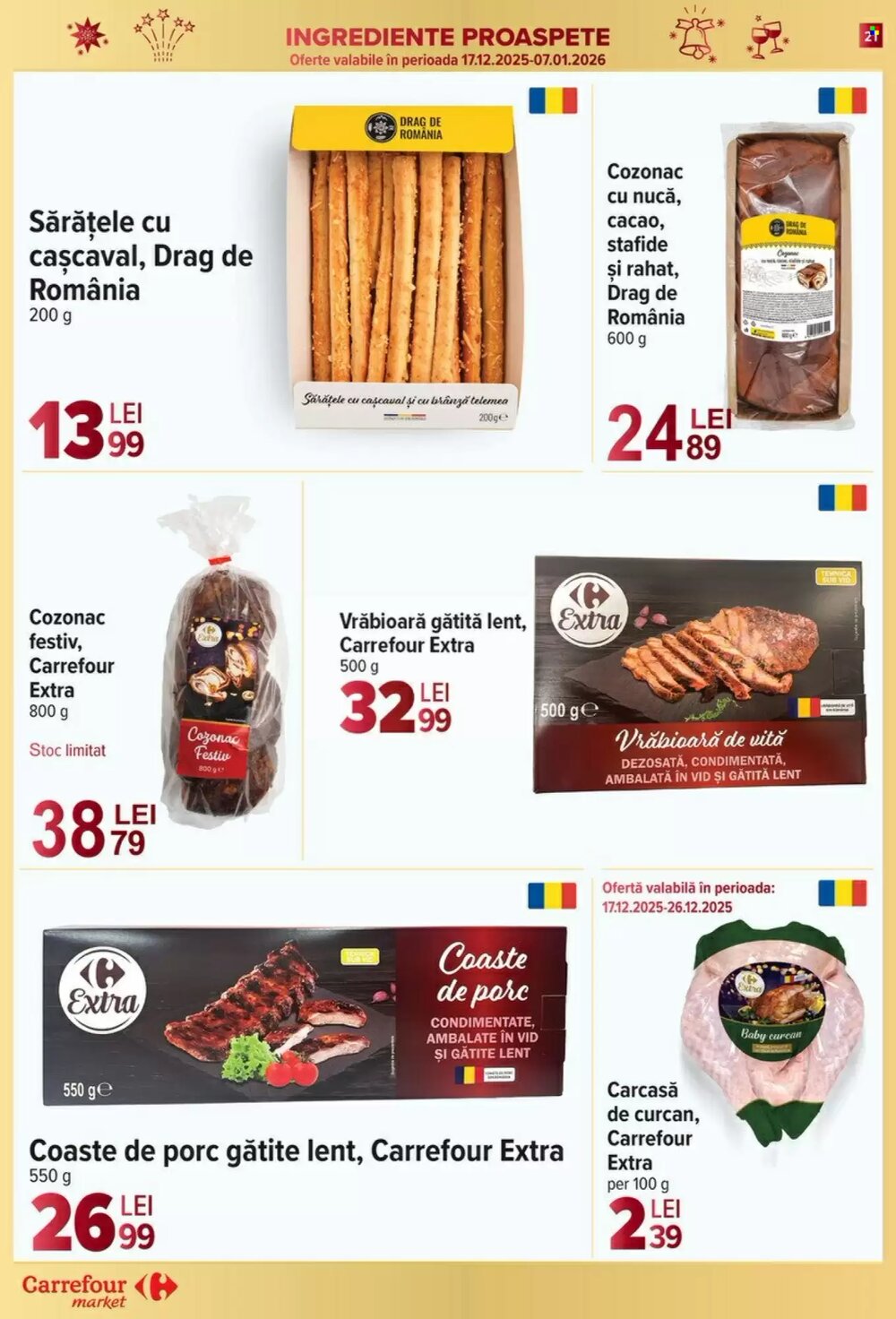 Catalogul cu oferte Carrefour Market valabil de la 17.12.2025 - Pagina 21.