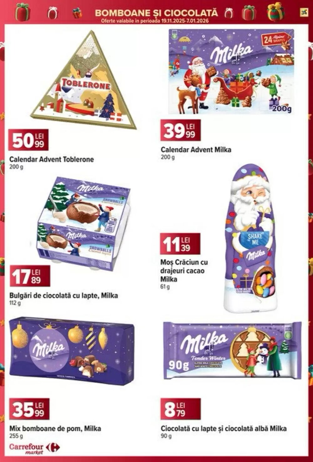 Catalogul cu oferte Carrefour Market valabil de la 17.12.2025 - Pagina 34.