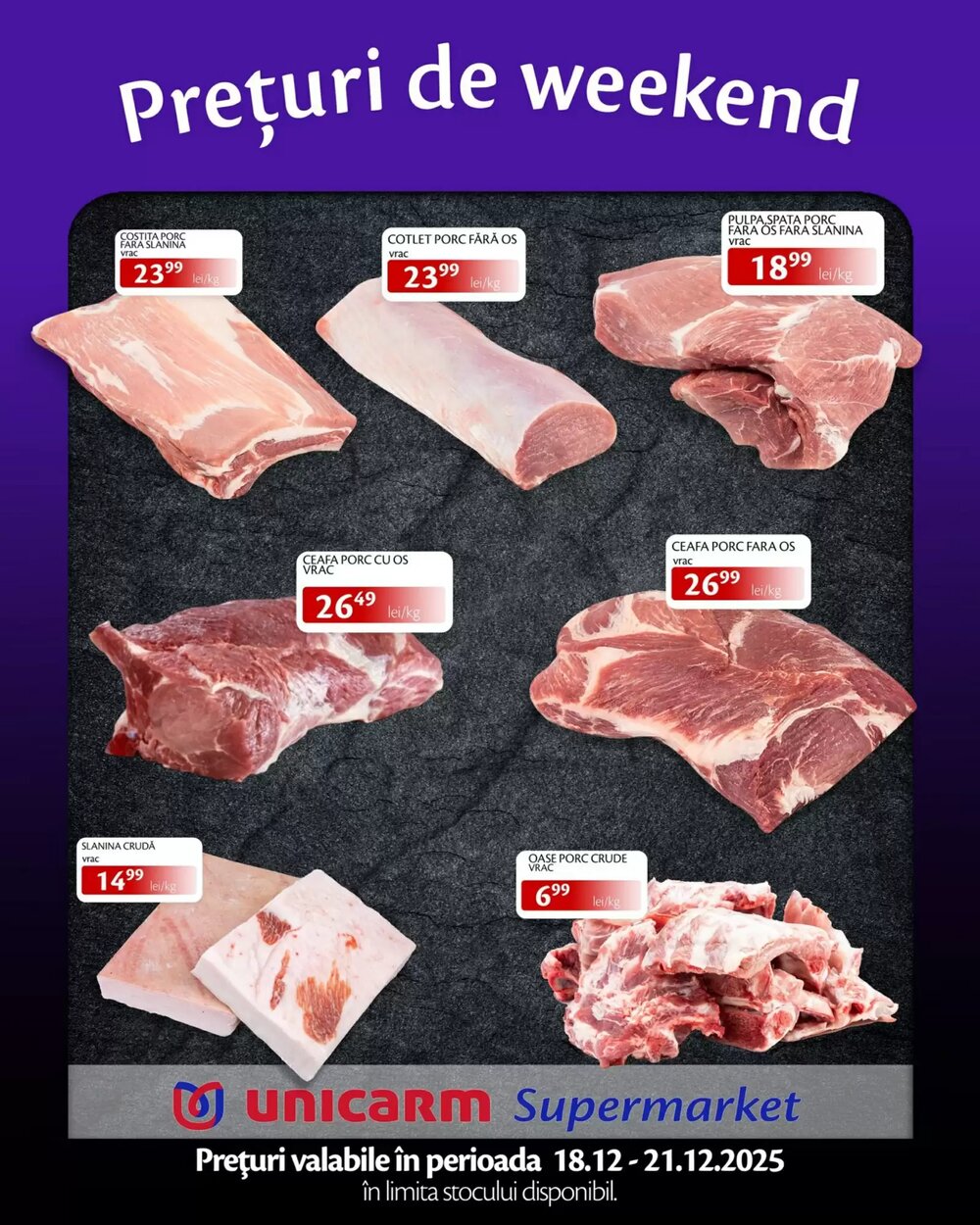 Catalogul cu oferte Unicarm valabil de la 18.12.2025 - Pagina 1.