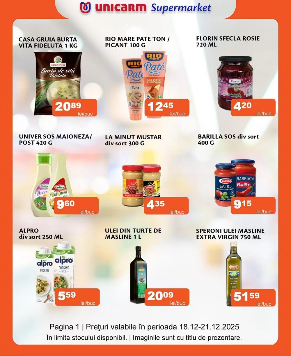 Catalogul cu oferte Unicarm valabil de la 18.12.2025 - Pagina 1.