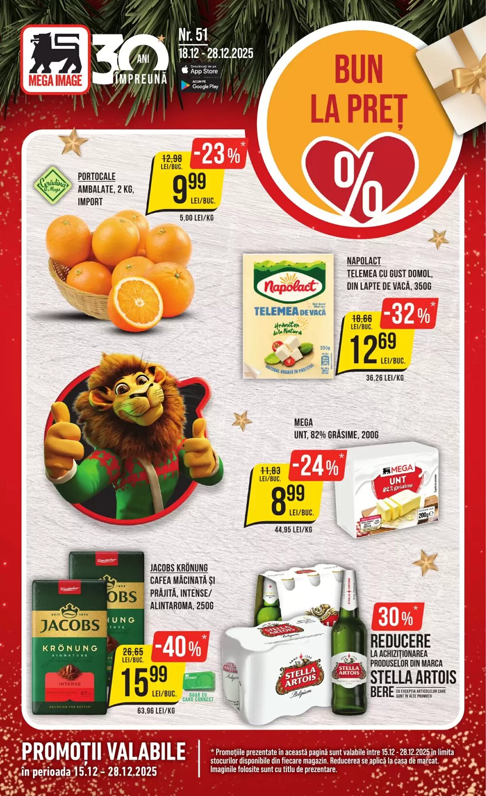 Catalogul cu oferte Mega Image valabil de la 18.12.2025 - Pagina 1.