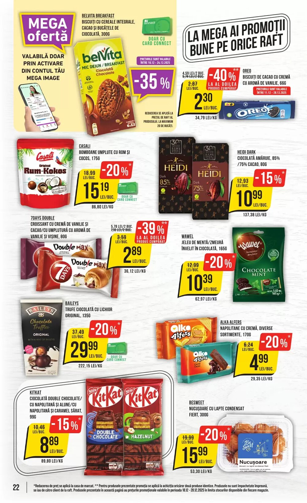 Catalogul cu oferte Mega Image valabil de la 18.12.2025 - Pagina 22.