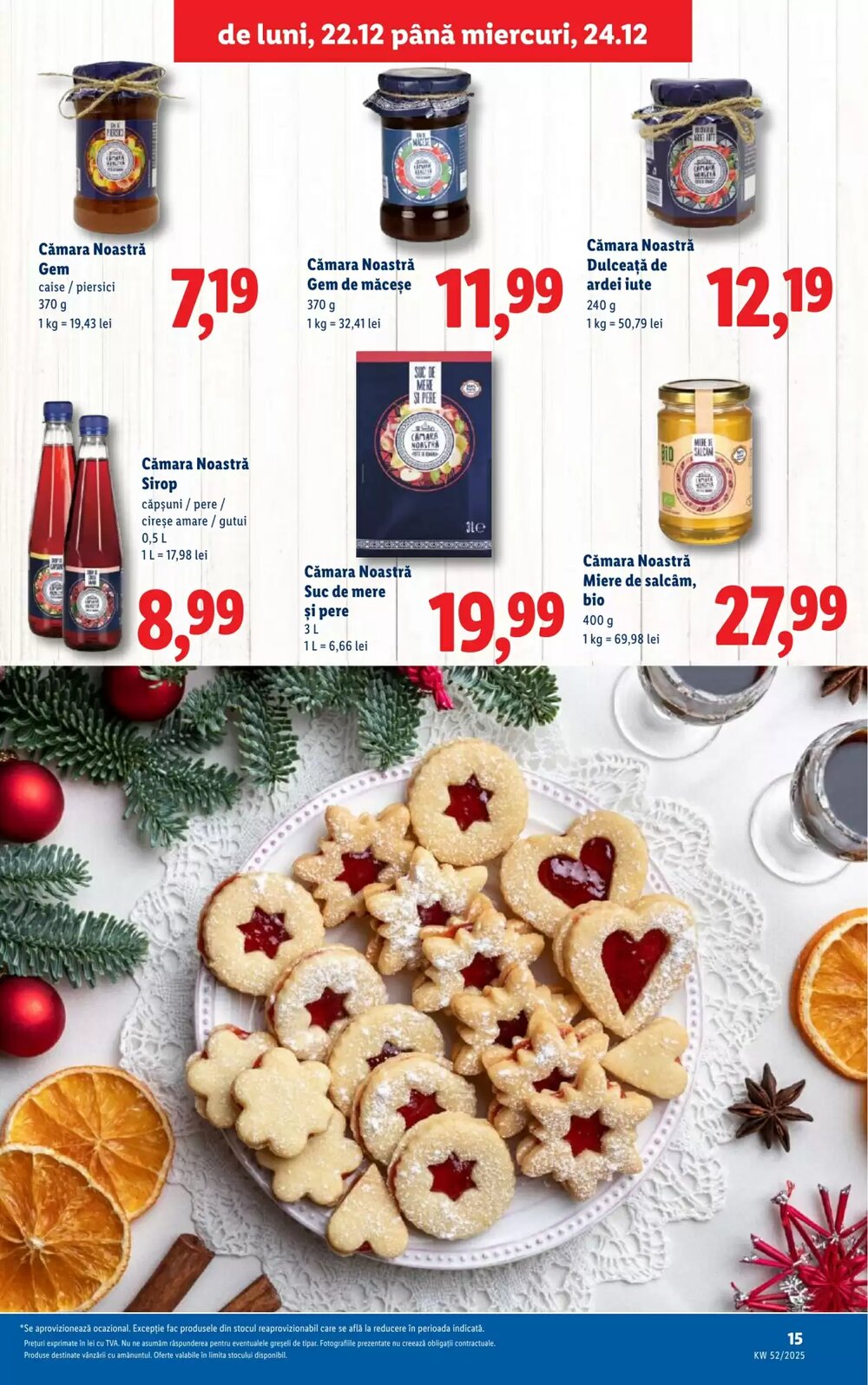 Catalogul cu oferte Lidl valabil de la 22.12.2025 - Pagina 15.