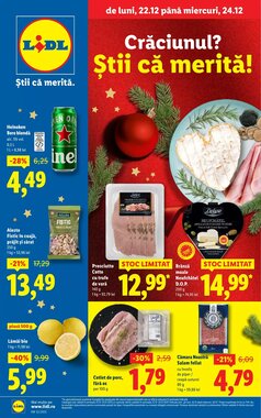 Catalogul cu oferte Lidl valabil de la 22.12.2025