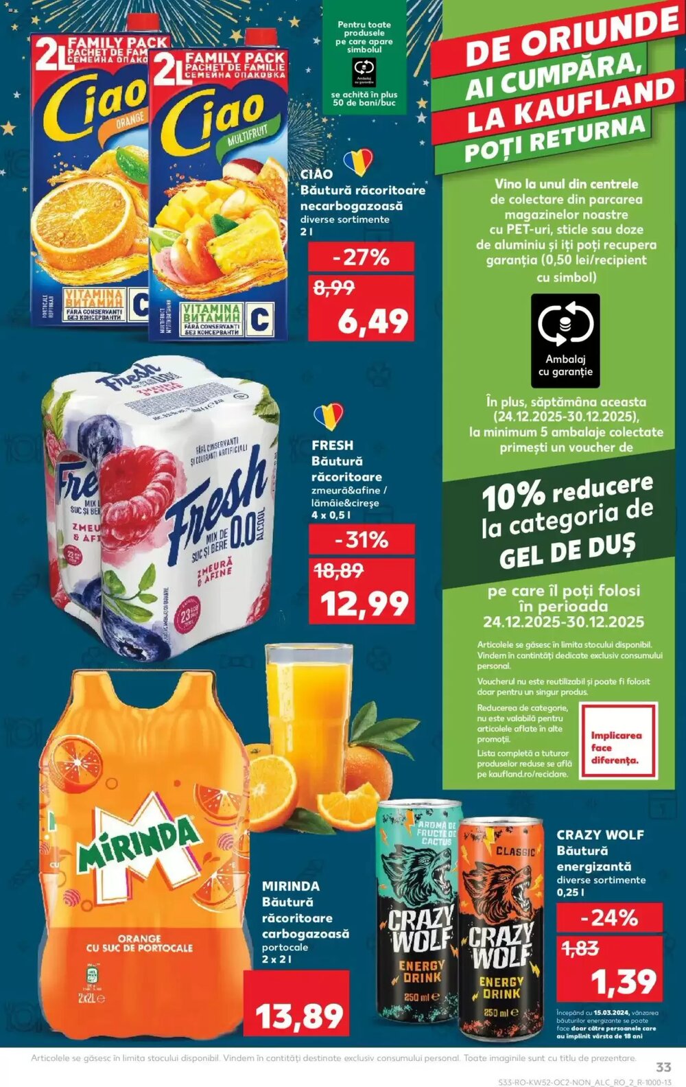 Catalogul cu oferte Kaufland valabil de la 24.12.2025 - Pagina 33.