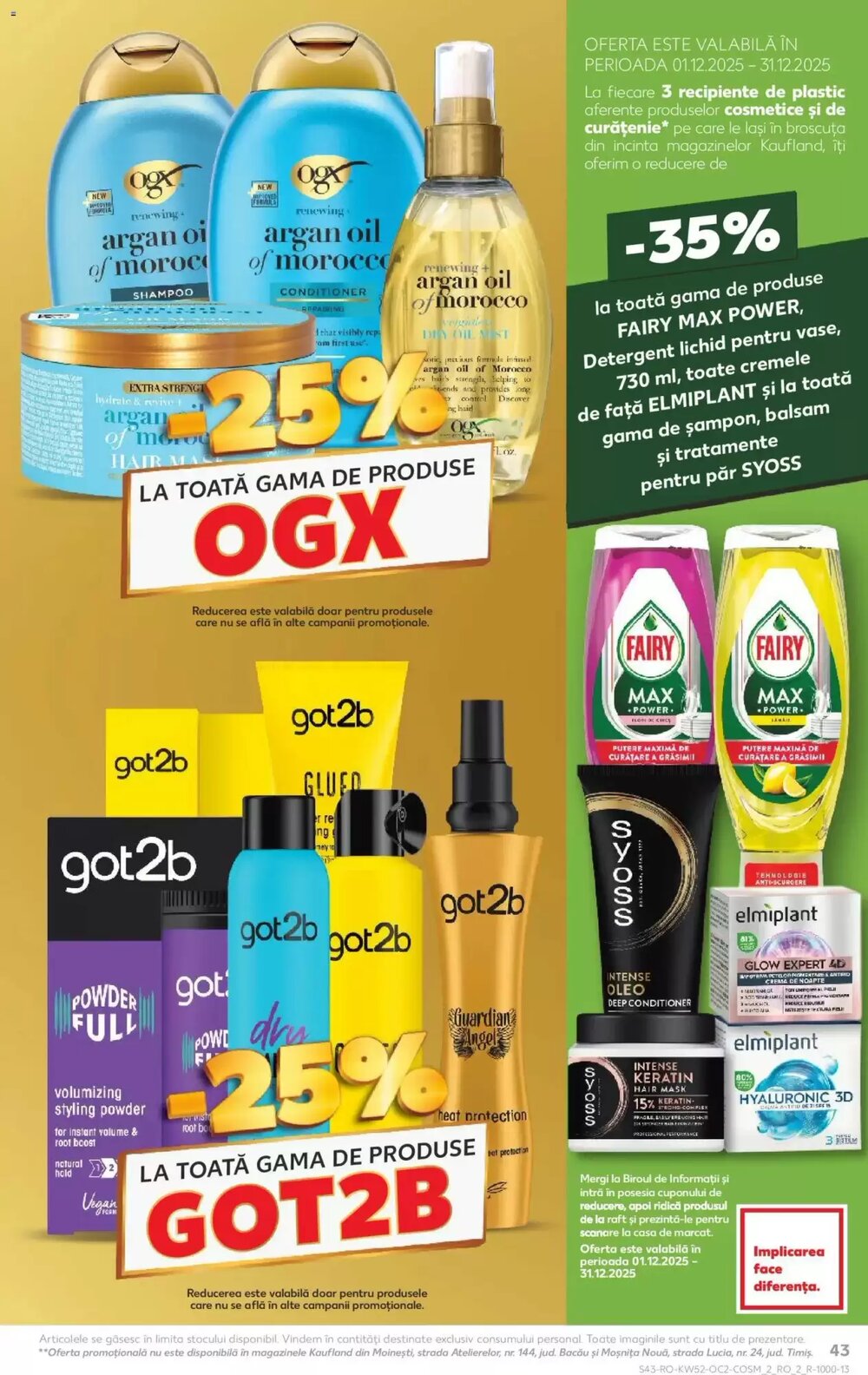 Catalogul cu oferte Kaufland valabil de la 24.12.2025 - Pagina 43.