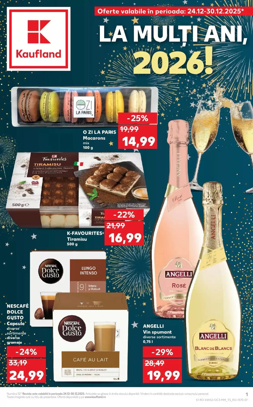 Catalogul cu oferte Kaufland valabil de la 24.12.2025 - Pagina 1.