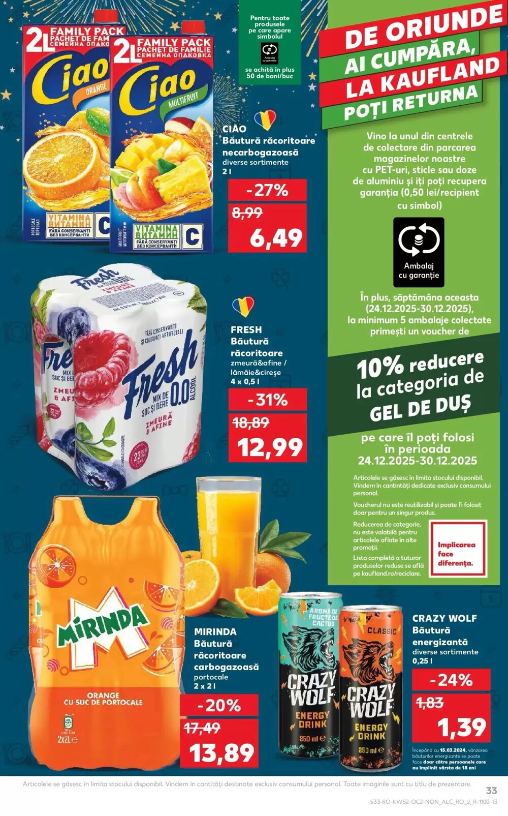Catalogul cu oferte Kaufland valabil de la 24.12.2025 - Pagina 33.