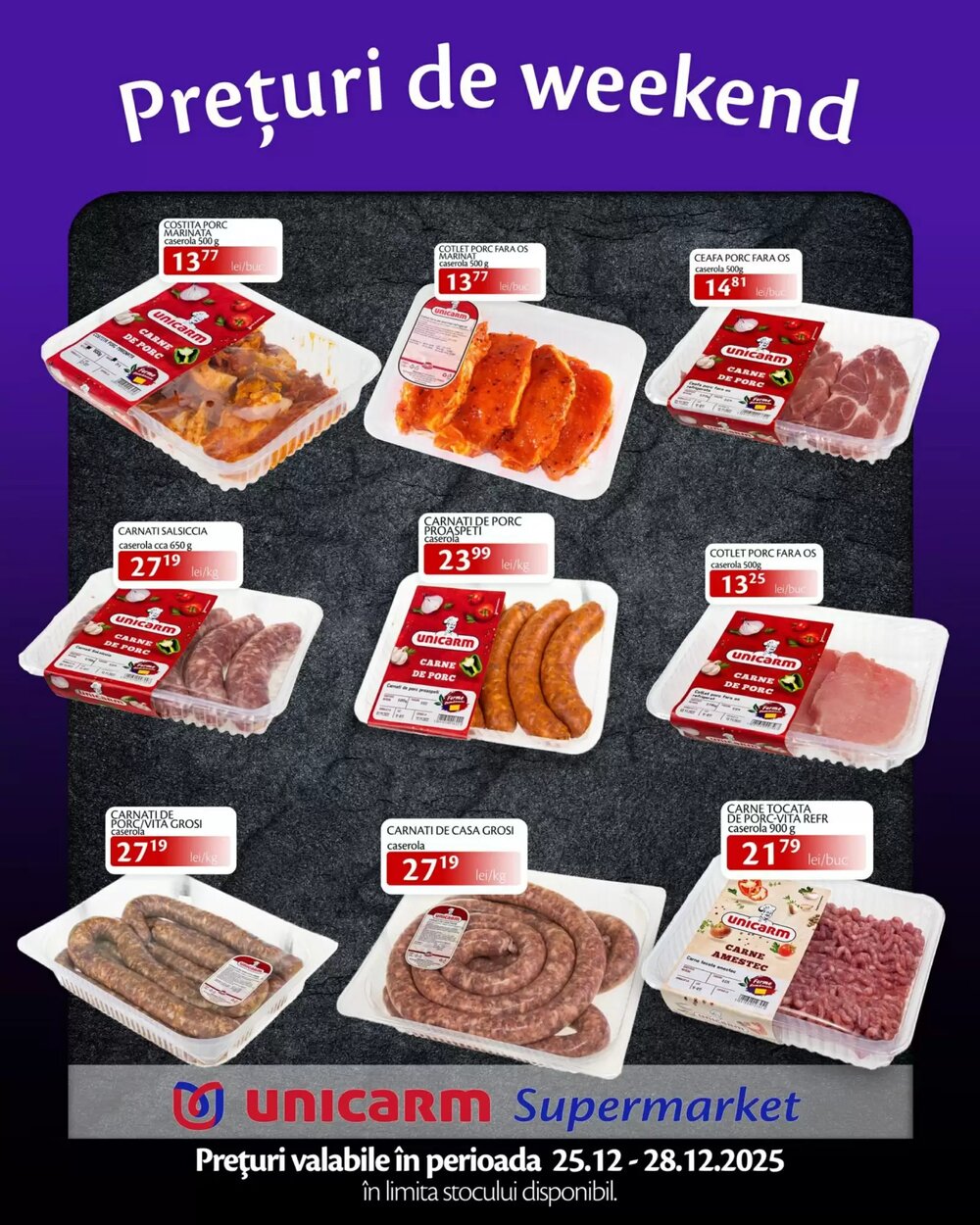 Catalogul cu oferte Unicarm valabil de la 25.12.2025 - Pagina 1.