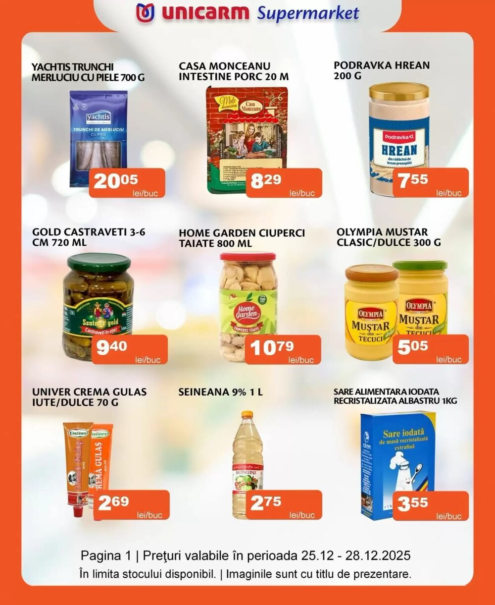 Catalogul cu oferte Unicarm valabil de la 25.12.2025 - Pagina 1.