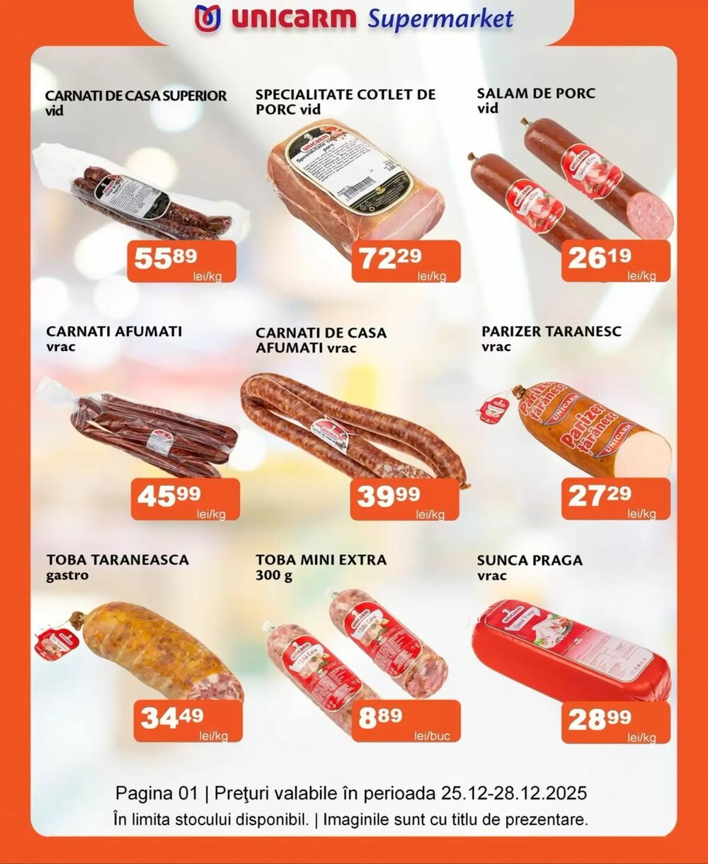 Catalogul cu oferte Unicarm valabil de la 25.12.2025 - Pagina 1.