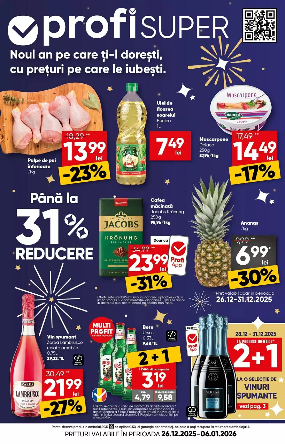 Catalogul cu oferte PROFI valabil de la 26.12.2025 - Pagina 1.