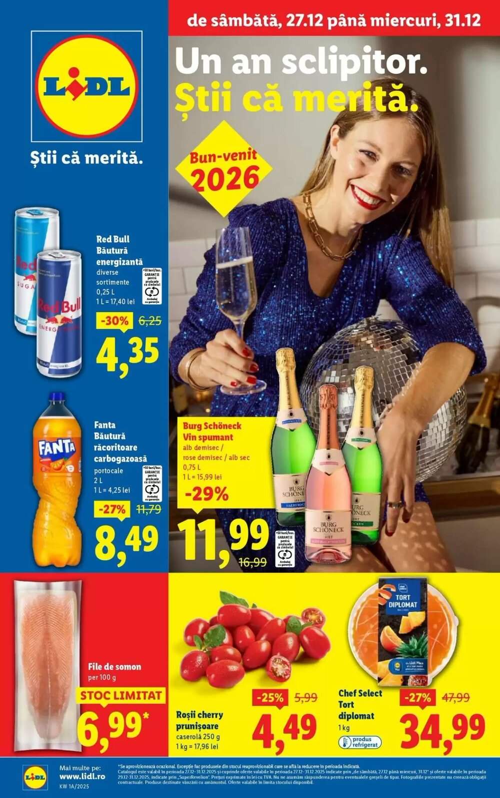 Catalogul cu oferte Lidl valabil de la 27.12.2025 - Pagina 1.