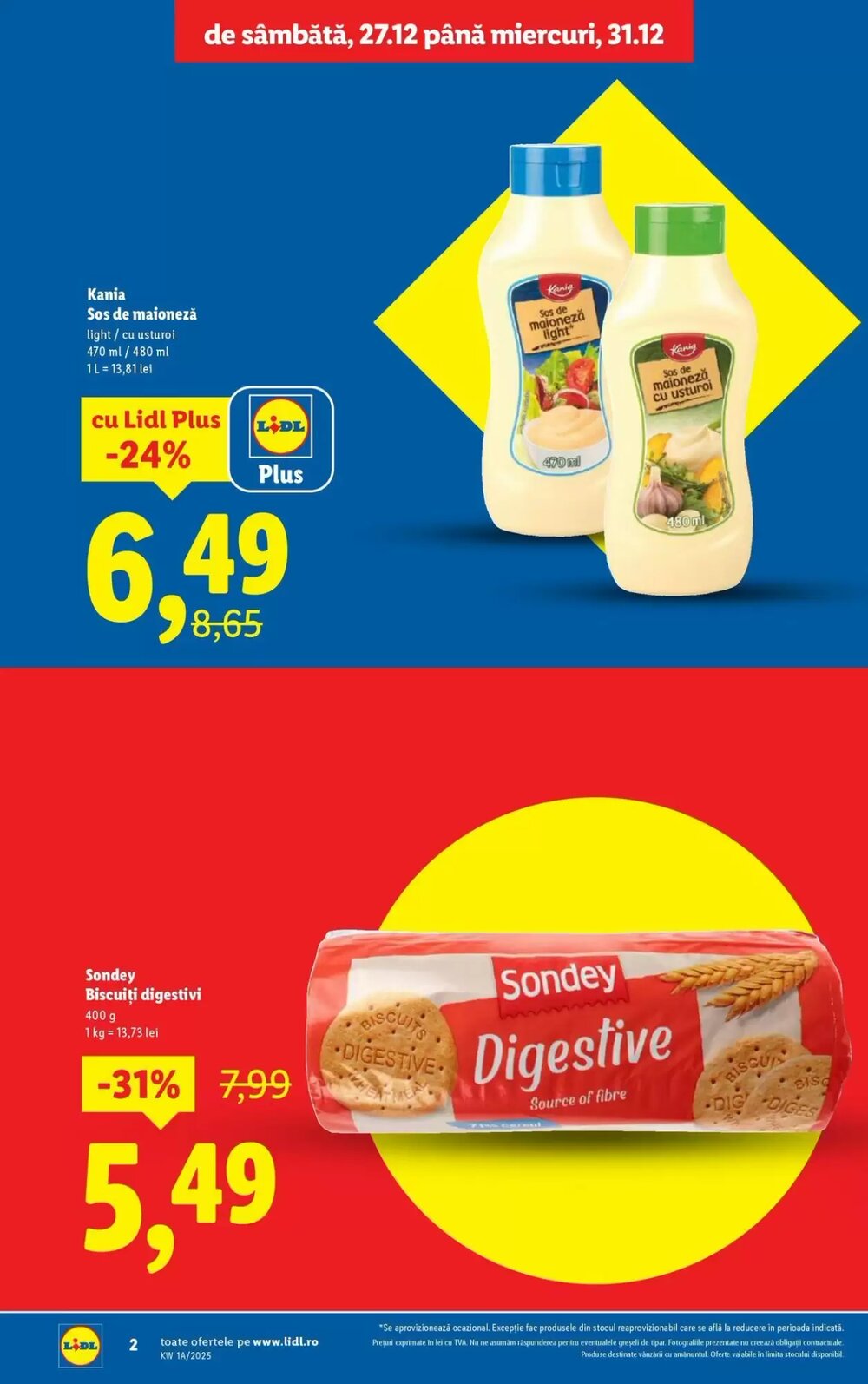 Catalogul cu oferte Lidl valabil de la 27.12.2025 - Pagina 2.