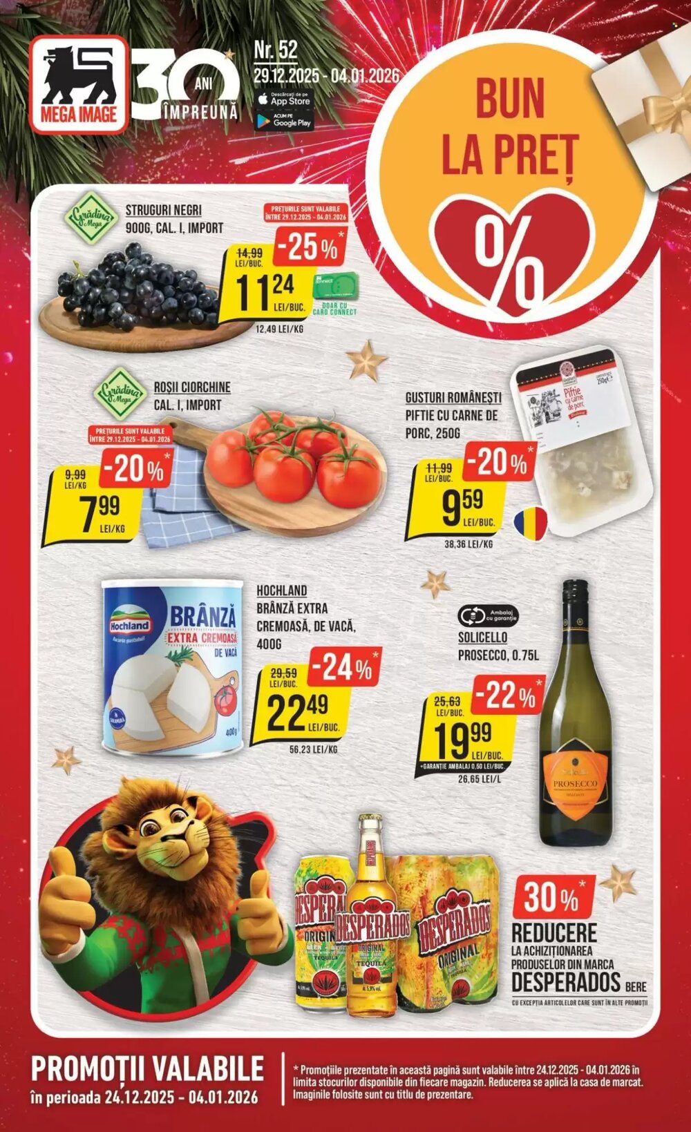 Catalogul cu oferte Mega Image valabil de la 29.12.2025 - Pagina 1.