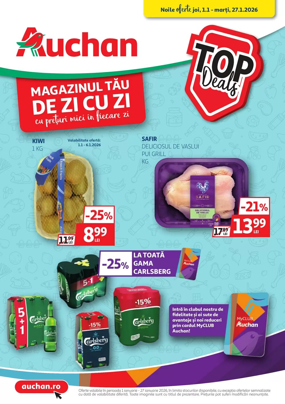 Catalogul cu oferte Auchan valabil de la 01.01.2026 - Pagina 1.