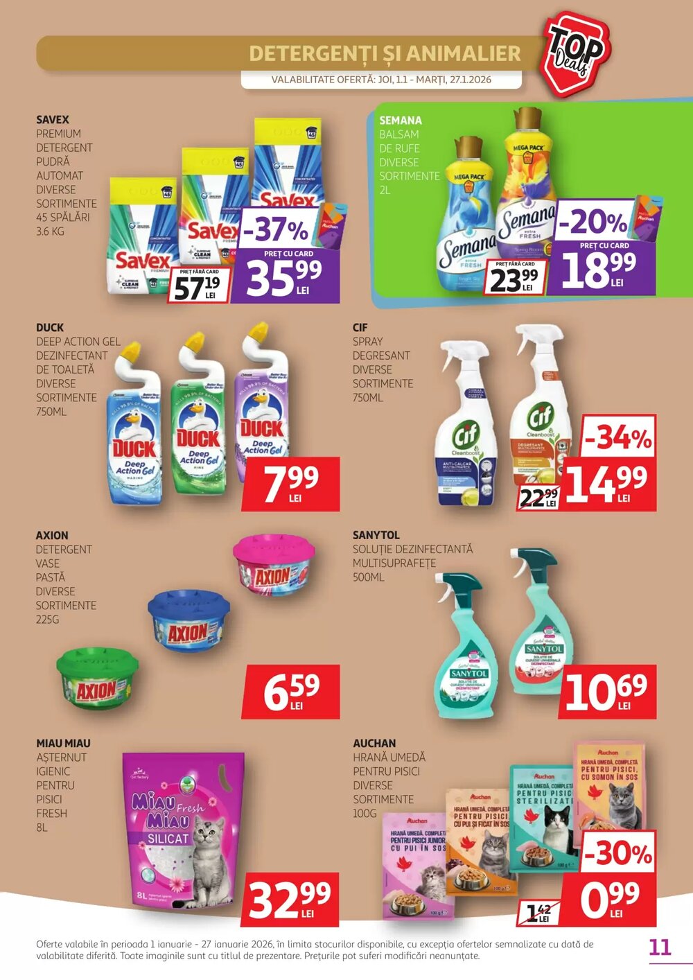 Catalogul cu oferte Auchan valabil de la 01.01.2026 - Pagina 11.