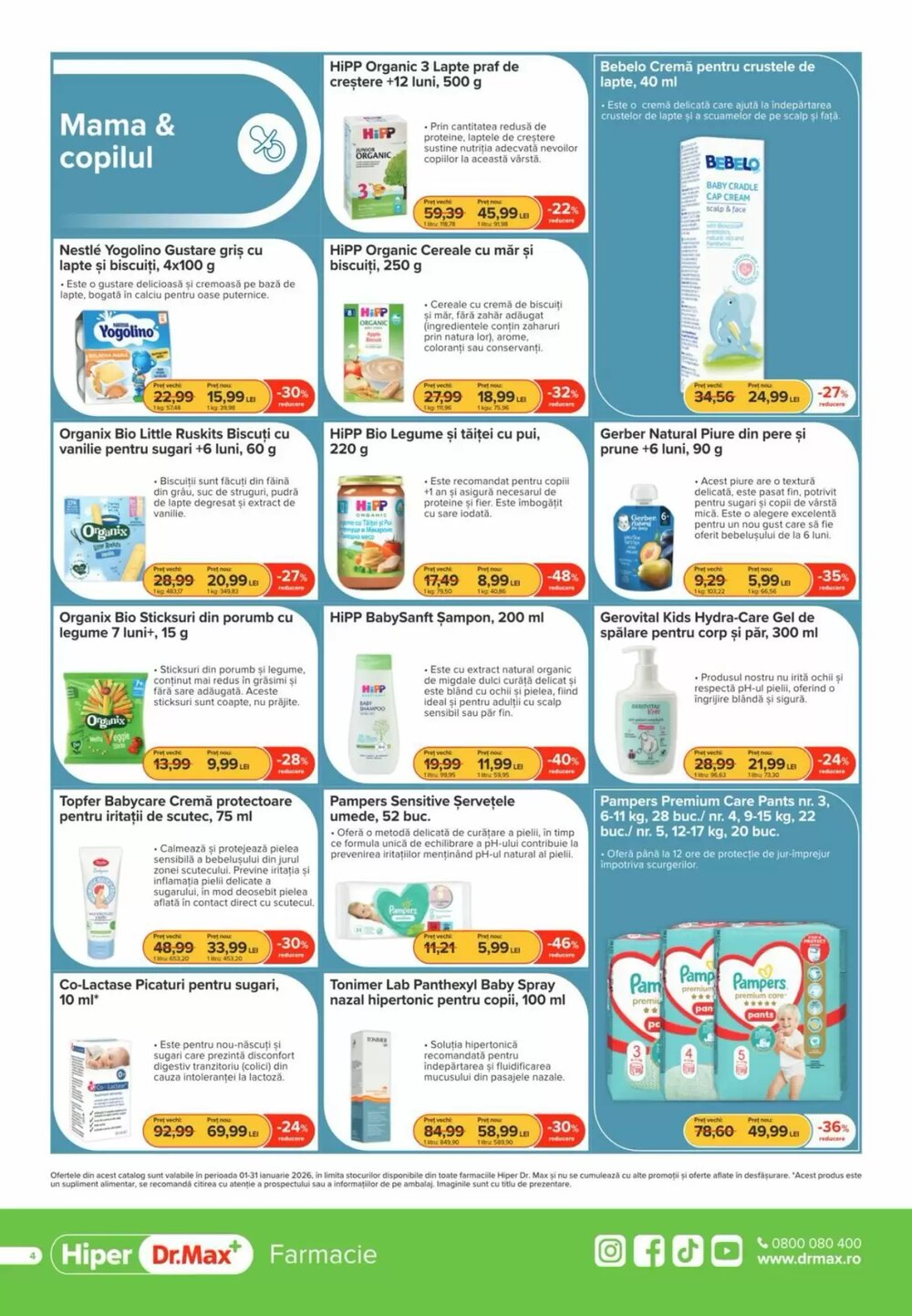 Catalogul cu oferte Dr.Max valabil de la 01.01.2026 - Pagina 4.