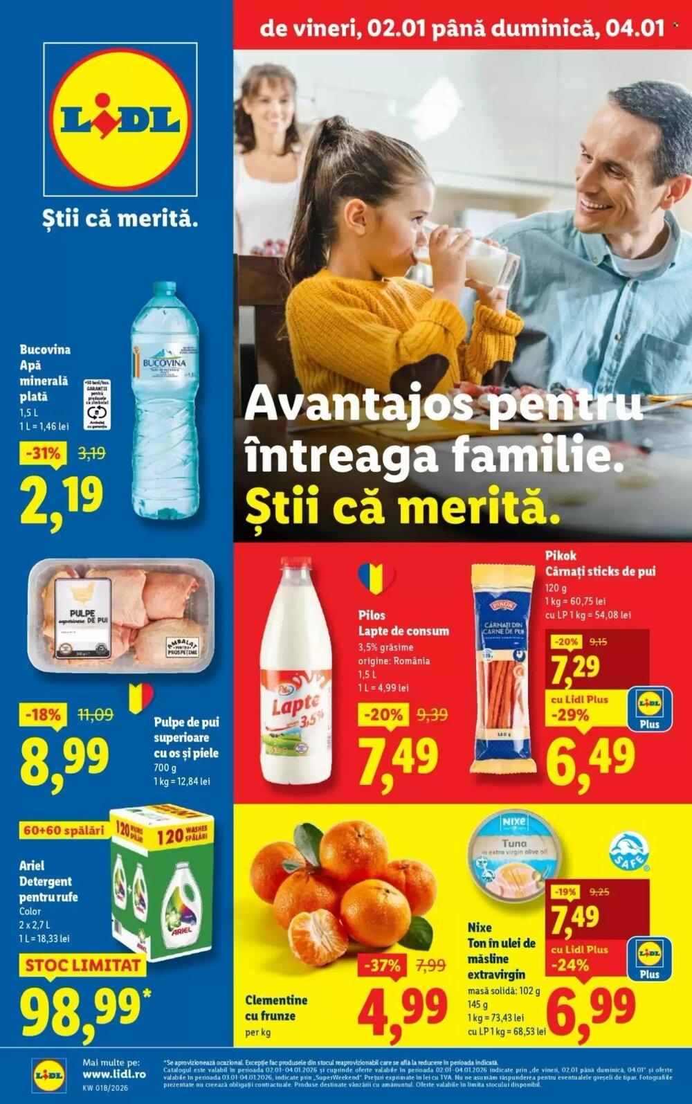 Catalogul cu oferte Lidl valabil de la 02.01.2026 - Pagina 1.