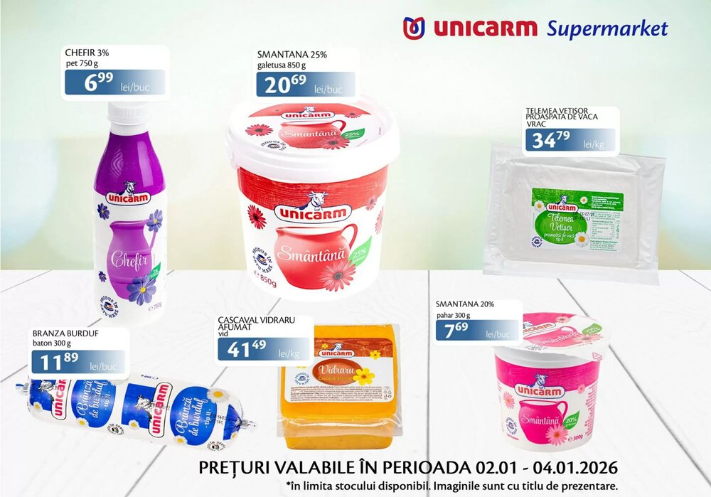 Catalogul cu oferte Unicarm valabil de la 02.01.2026 - Pagina 1.