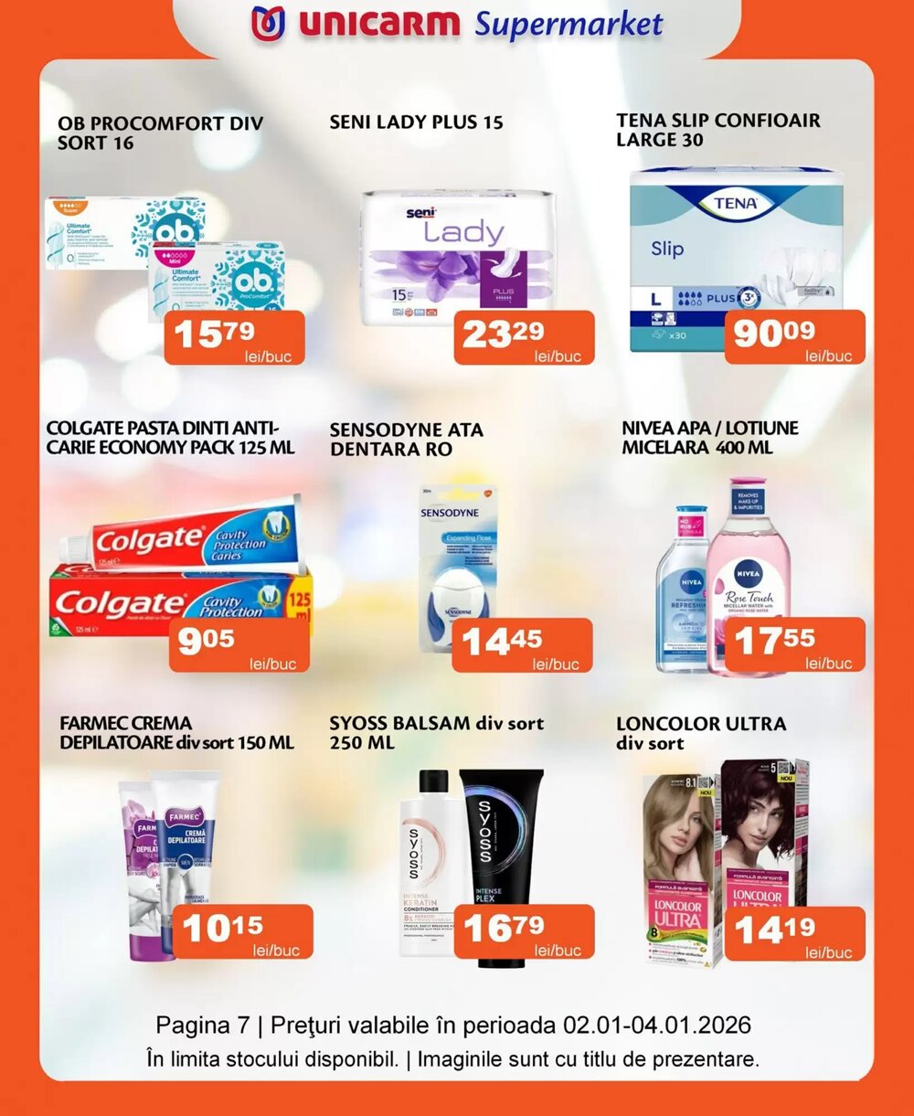 Catalogul cu oferte Unicarm valabil de la 02.01.2026 - Pagina 7.