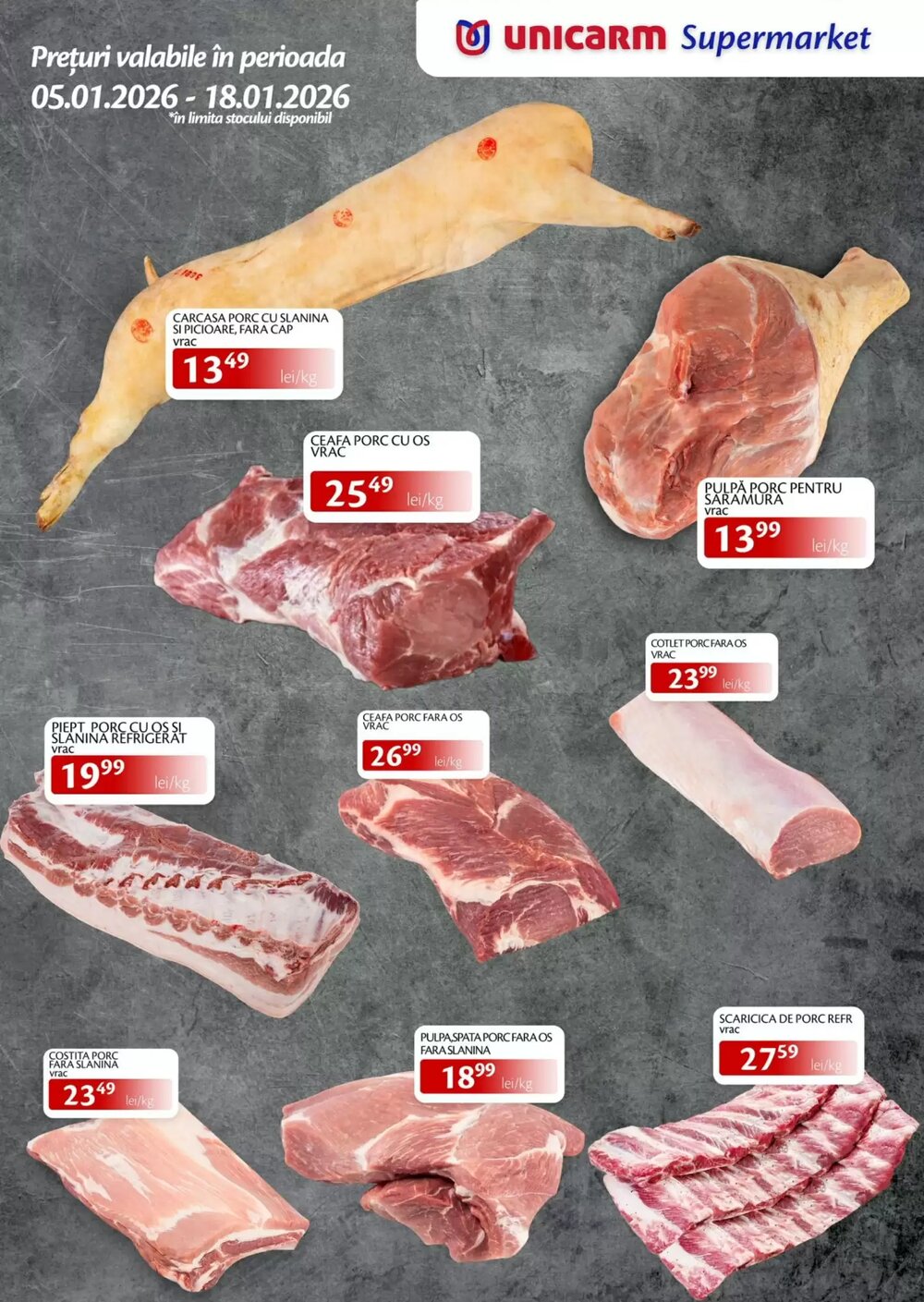 Catalogul cu oferte Unicarm valabil de la 05.01.2026 - Pagina 1.