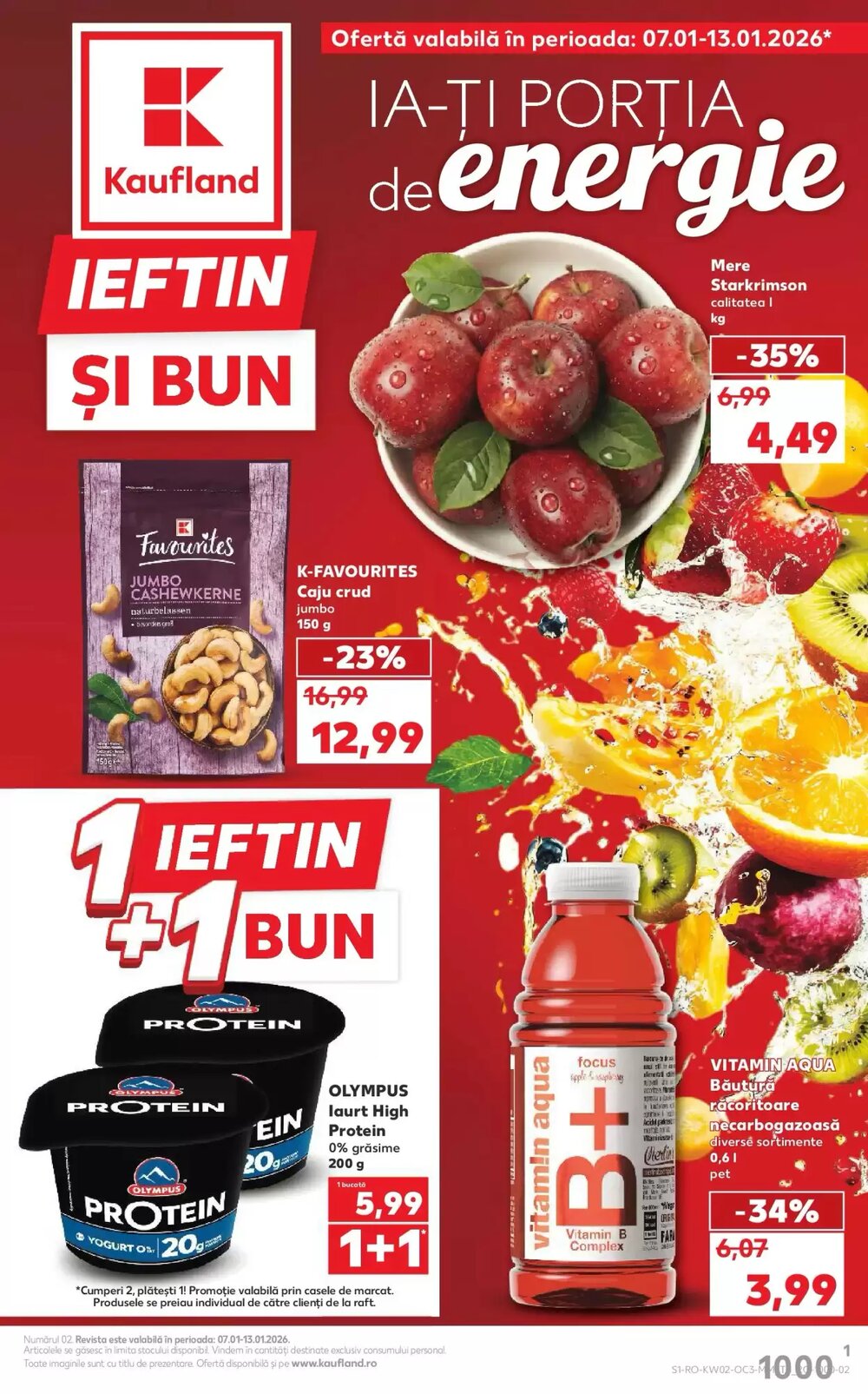 Catalogul cu oferte Kaufland valabil de la 07.01.2026 - Pagina 1.