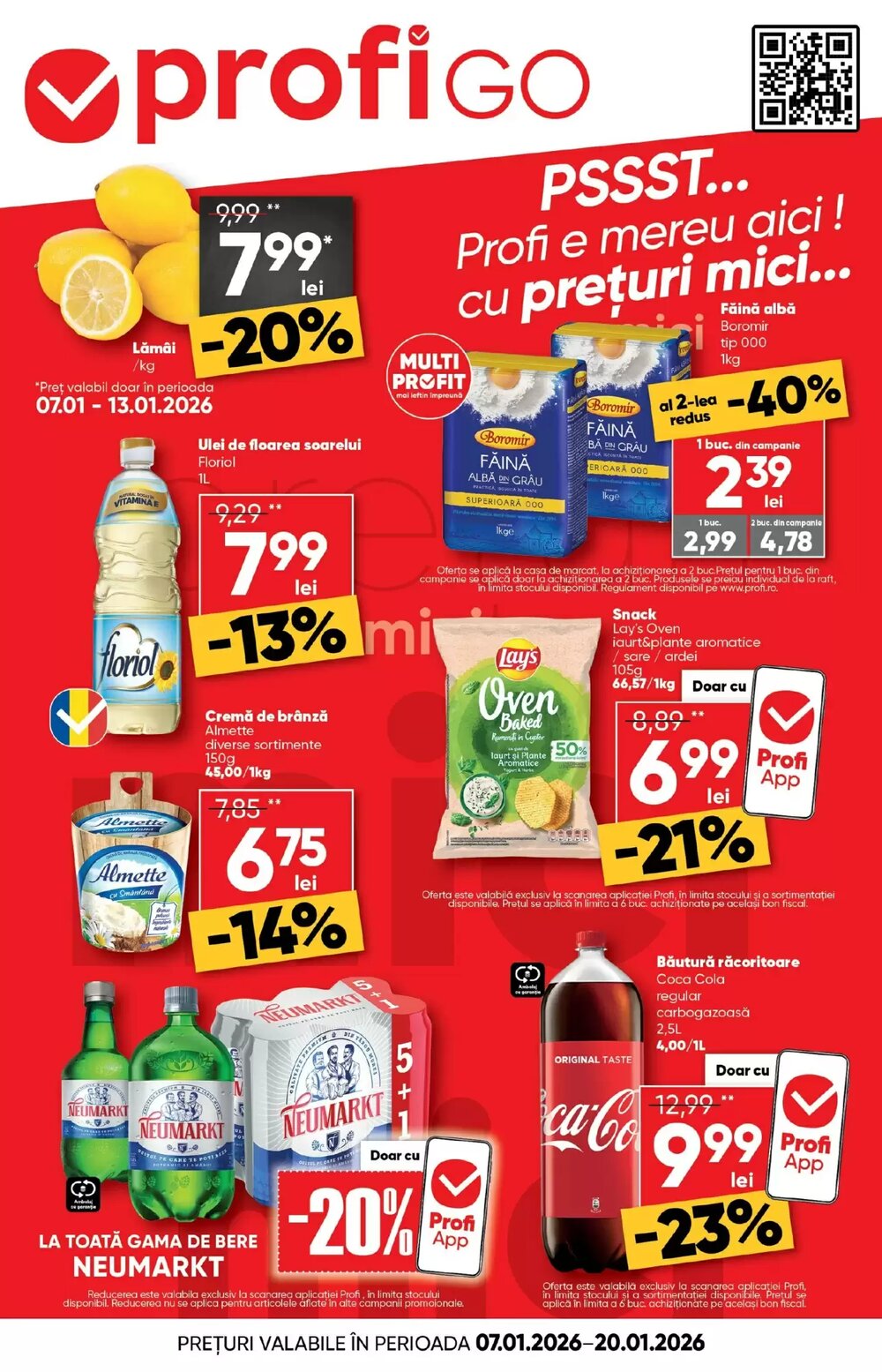 Catalogul cu oferte PROFI valabil de la 07.01.2026 - Pagina 1.