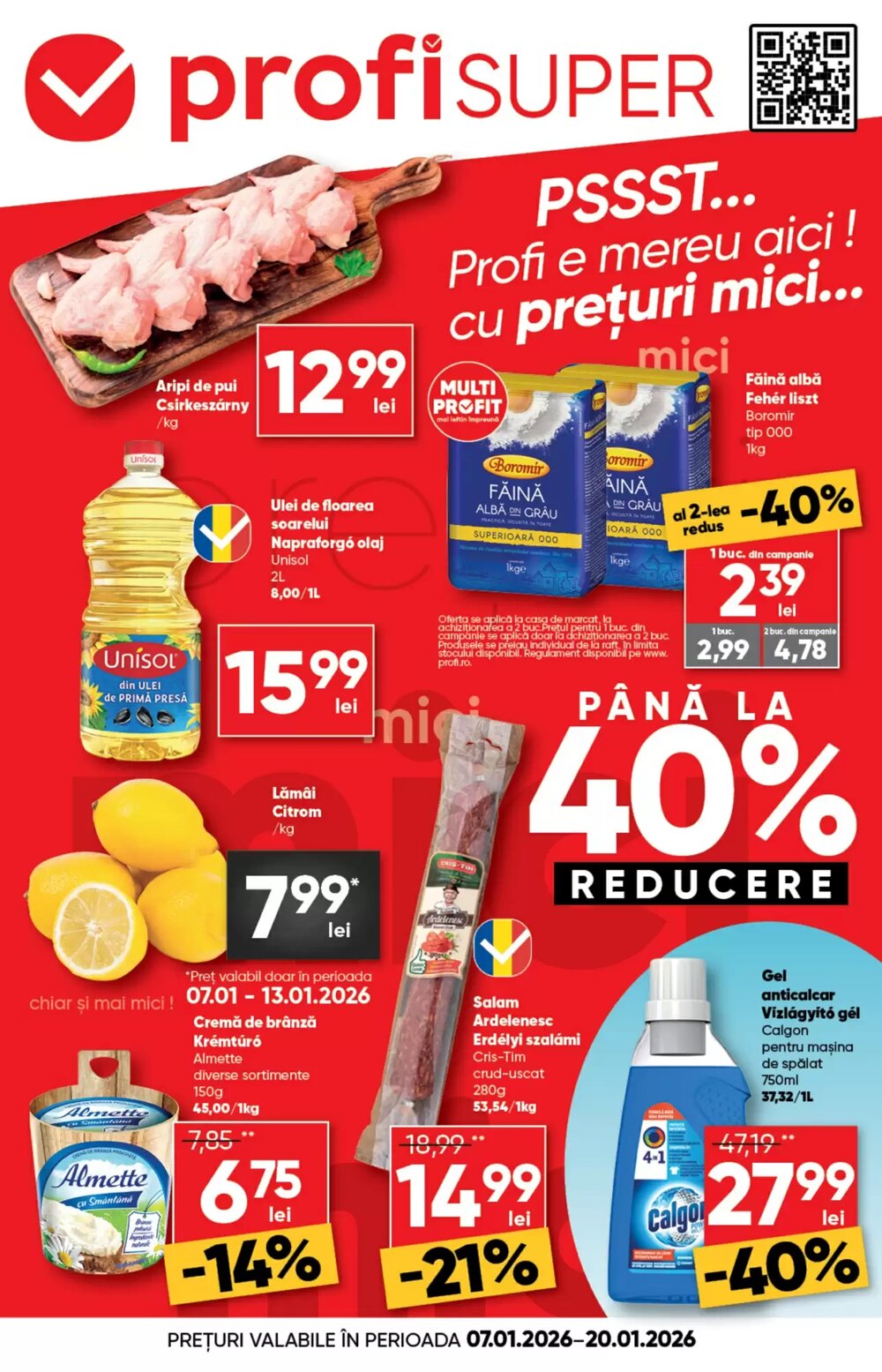 Catalogul cu oferte PROFI valabil de la 07.01.2026 - Pagina 1.