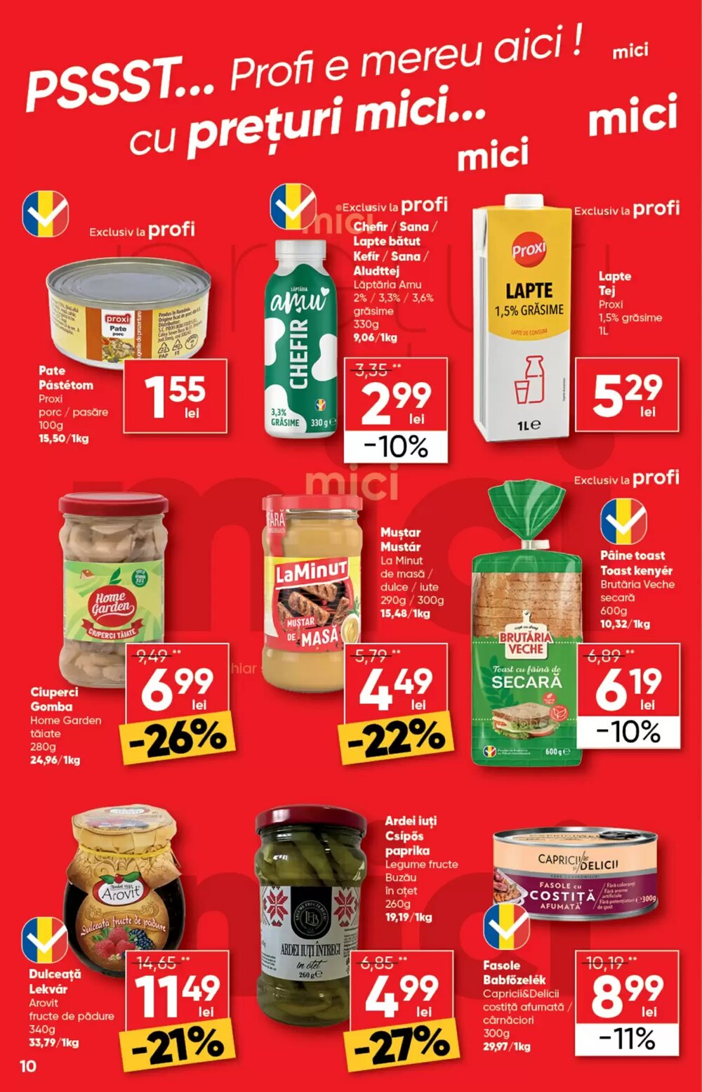 Catalogul cu oferte PROFI valabil de la 07.01.2026 - Pagina 10.