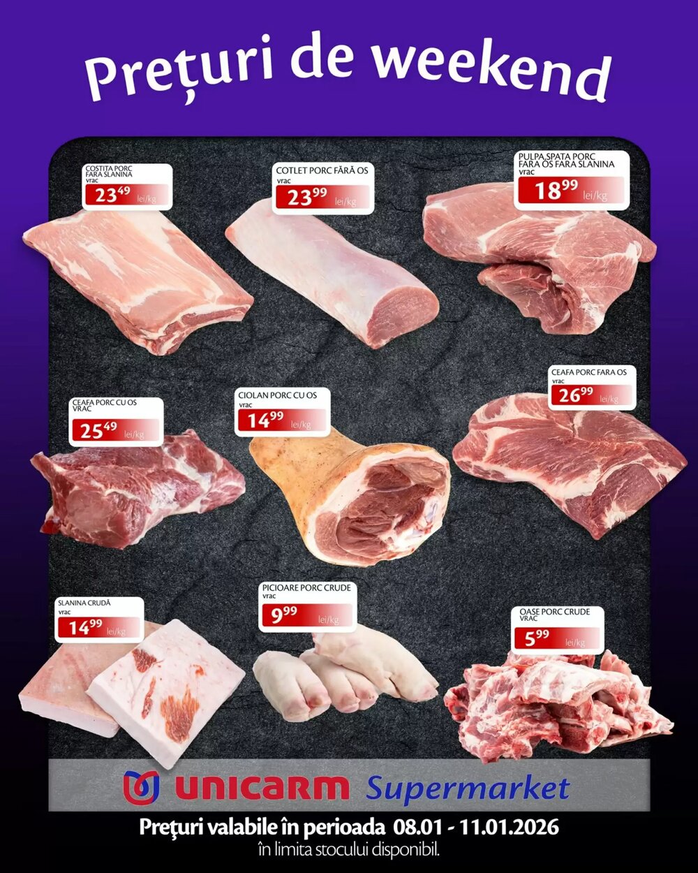 Catalogul cu oferte Unicarm valabil de la 08.01.2026 - Pagina 1.
