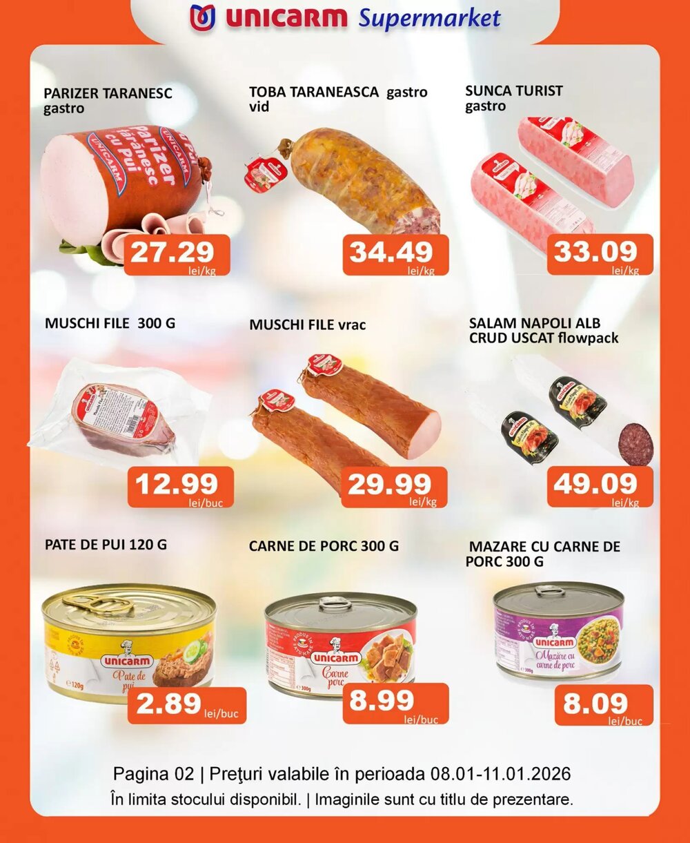 Catalogul cu oferte Unicarm valabil de la 08.01.2026 - Pagina 1.