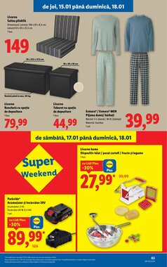 Catalogul cu oferte Lidl valabil de la 12.01.2026 - Pagina 63.