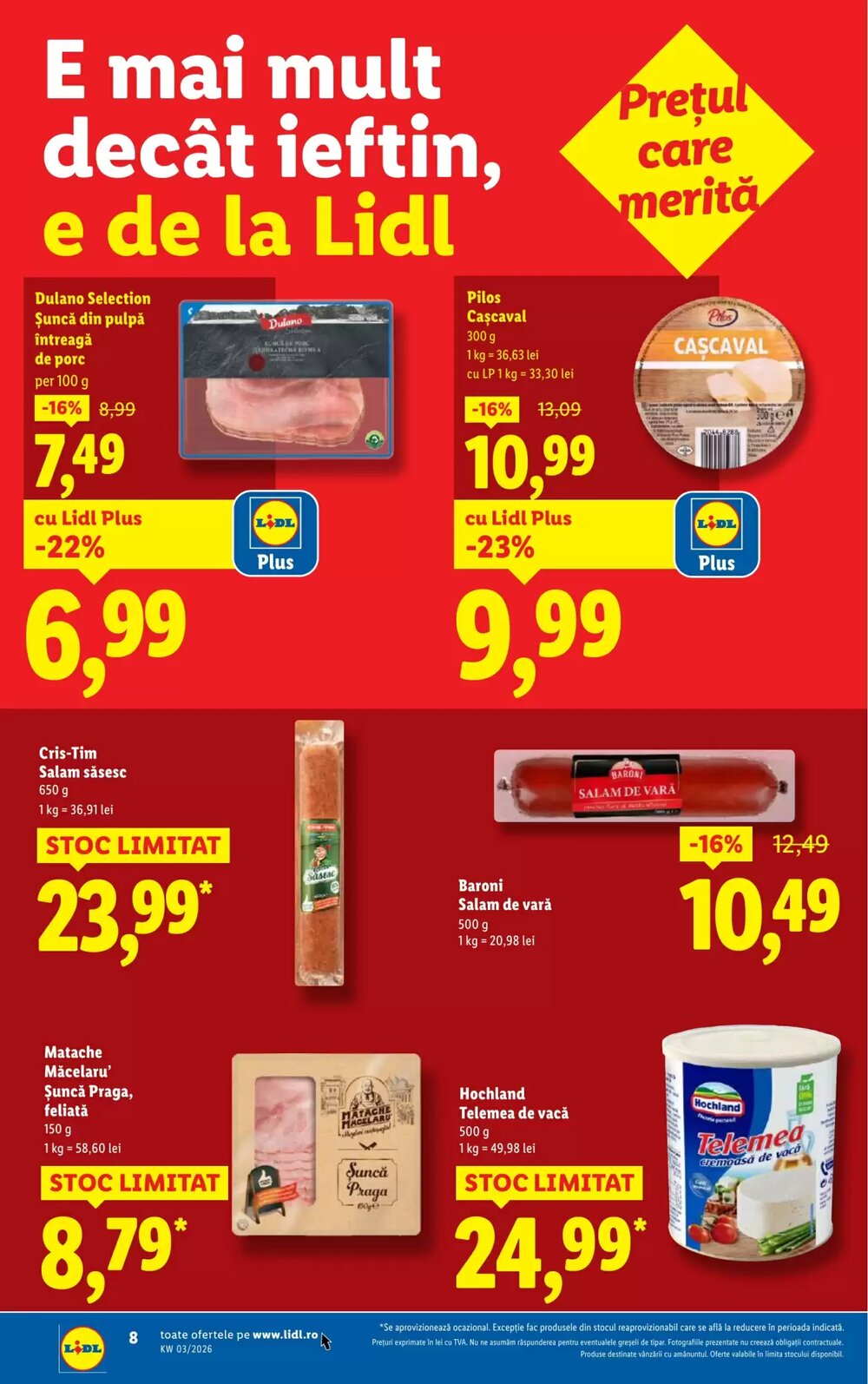 Catalogul cu oferte Lidl valabil de la 12.01.2026 - Pagina 8.