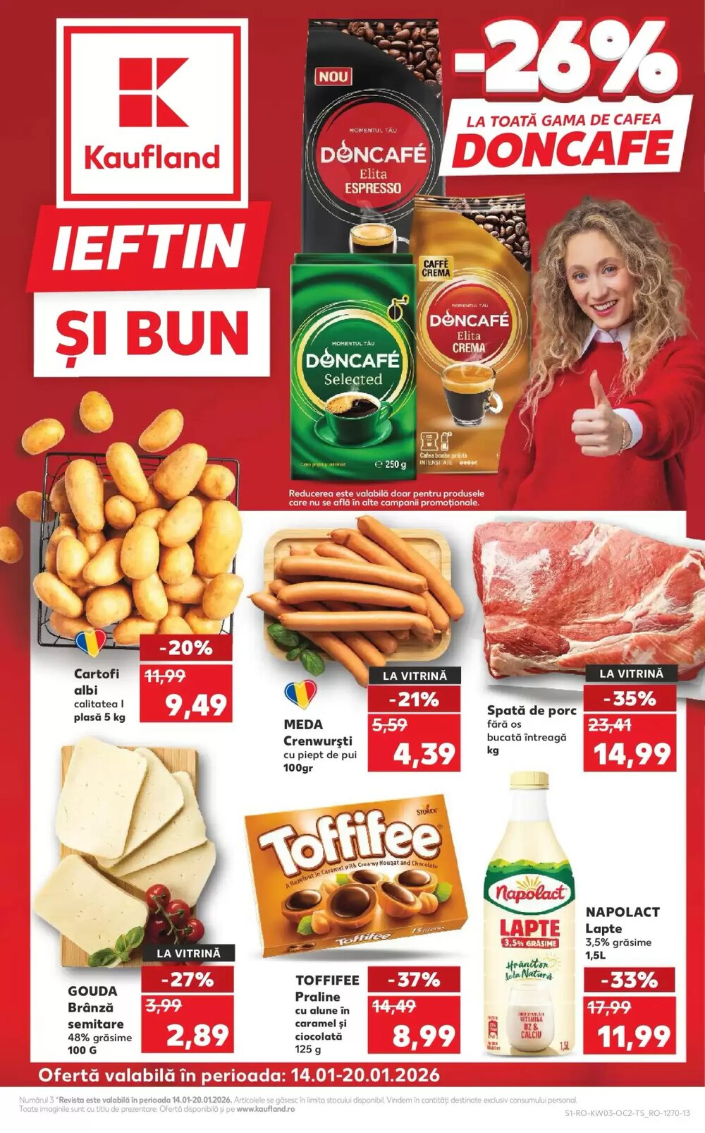 Catalogul cu oferte Kaufland valabil de la 14.01.2026 - Pagina 1.
