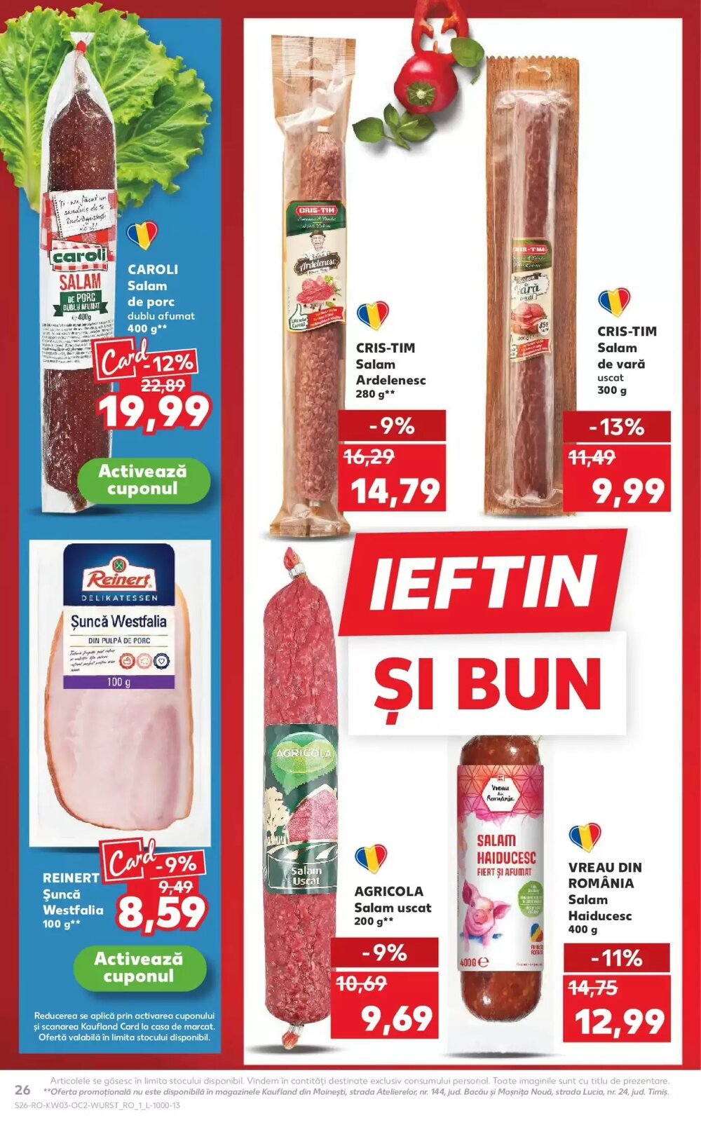 Catalogul cu oferte Kaufland valabil de la 14.01.2026 - Pagina 26.