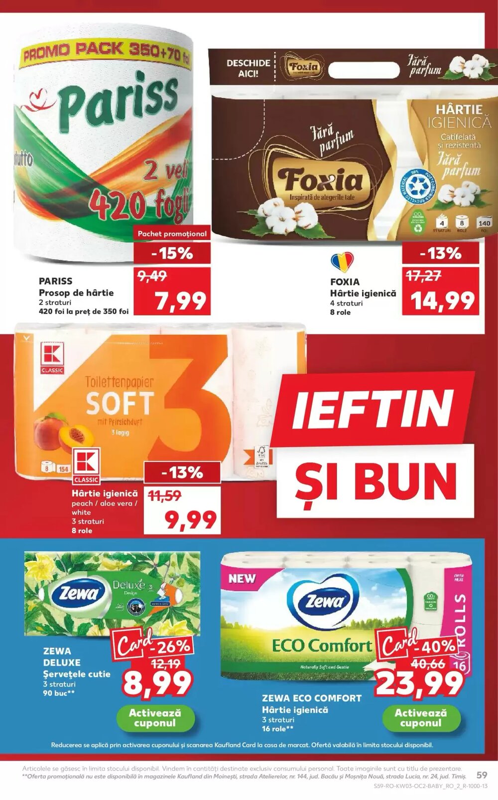 Catalogul cu oferte Kaufland valabil de la 14.01.2026 - Pagina 59.