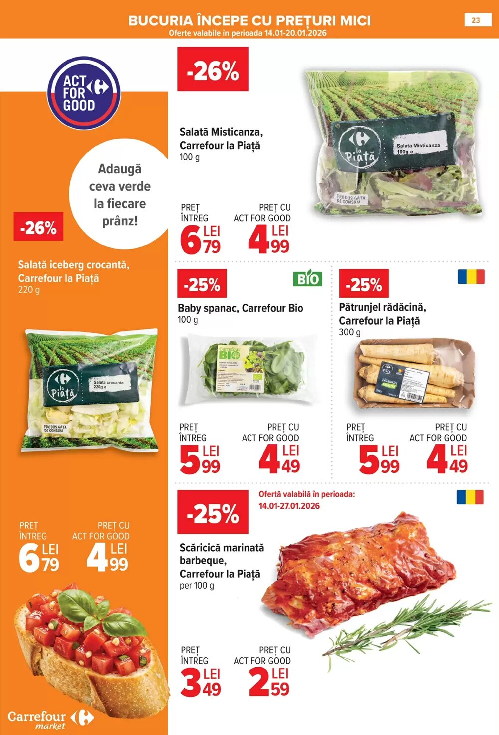 Catalogul cu oferte Carrefour Market valabil de la 14.01.2026 - Pagina 13.