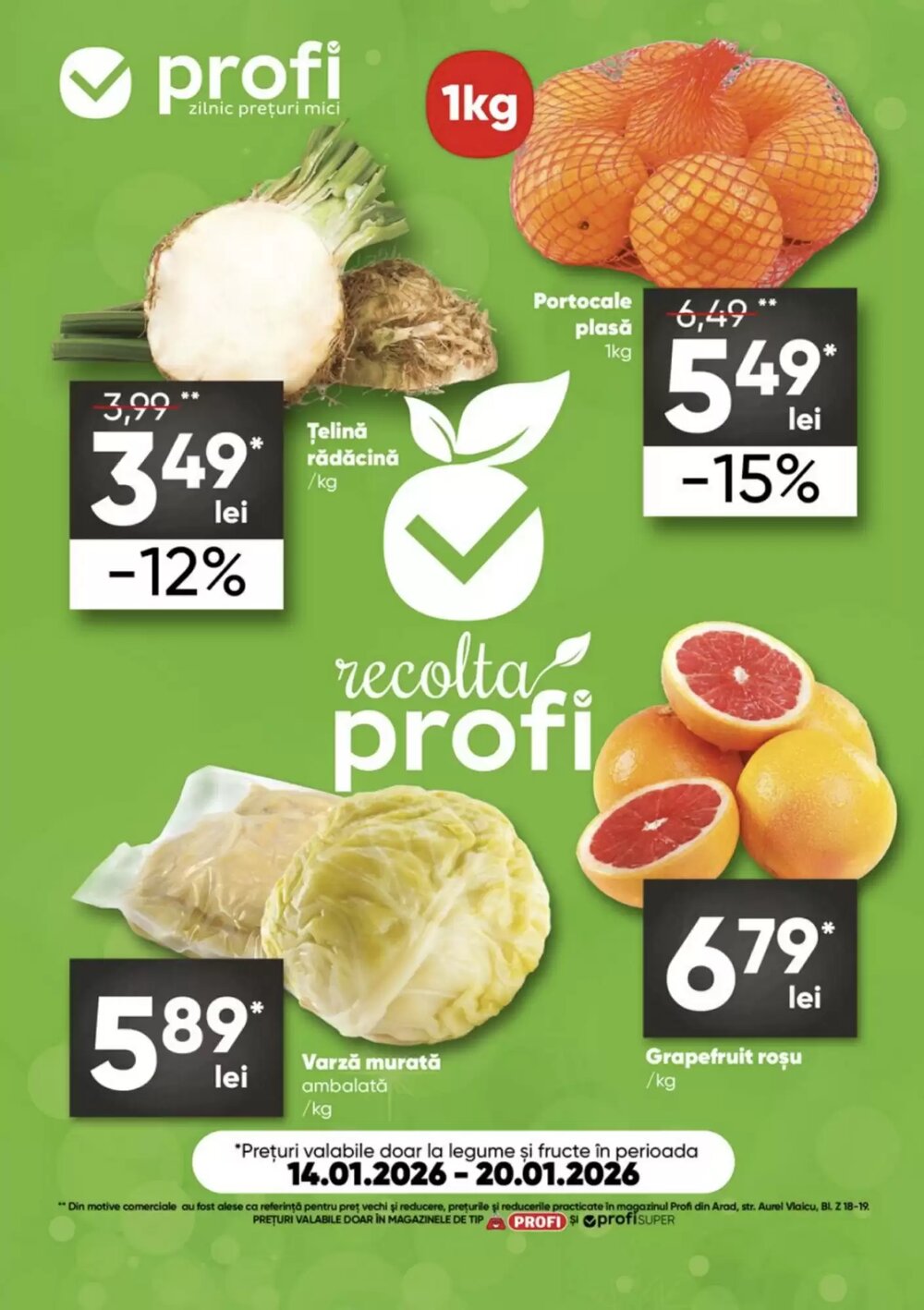 Catalogul cu oferte PROFI valabil de la 14.01.2026 - Pagina 1.
