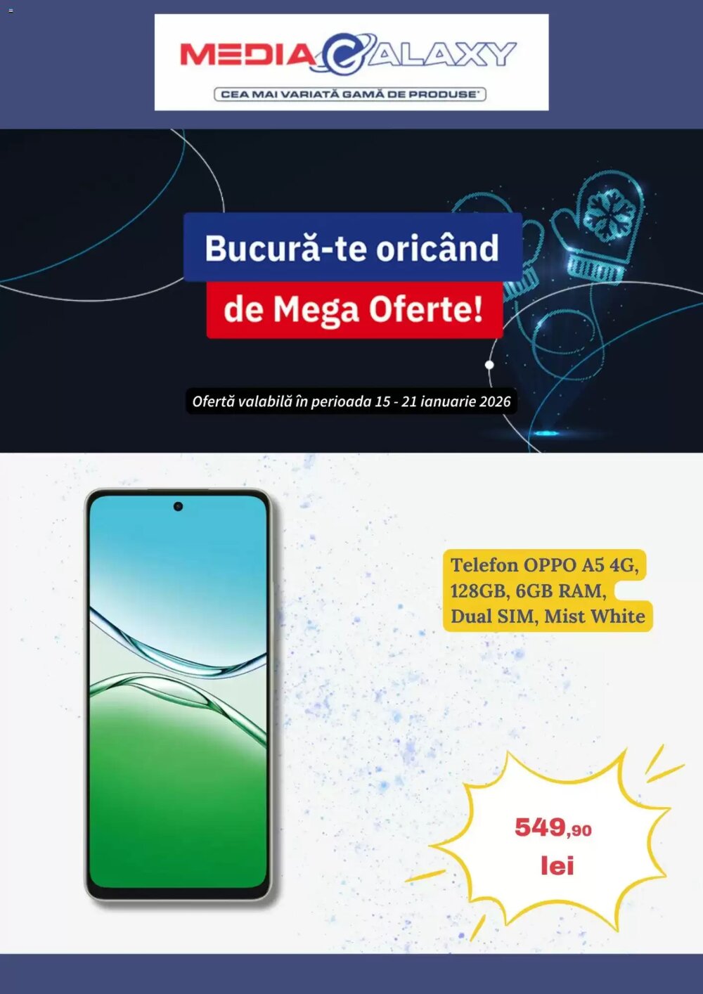 Catalogul cu oferte Media Galaxy valabil de la 14.01.2026 - Pagina 1.