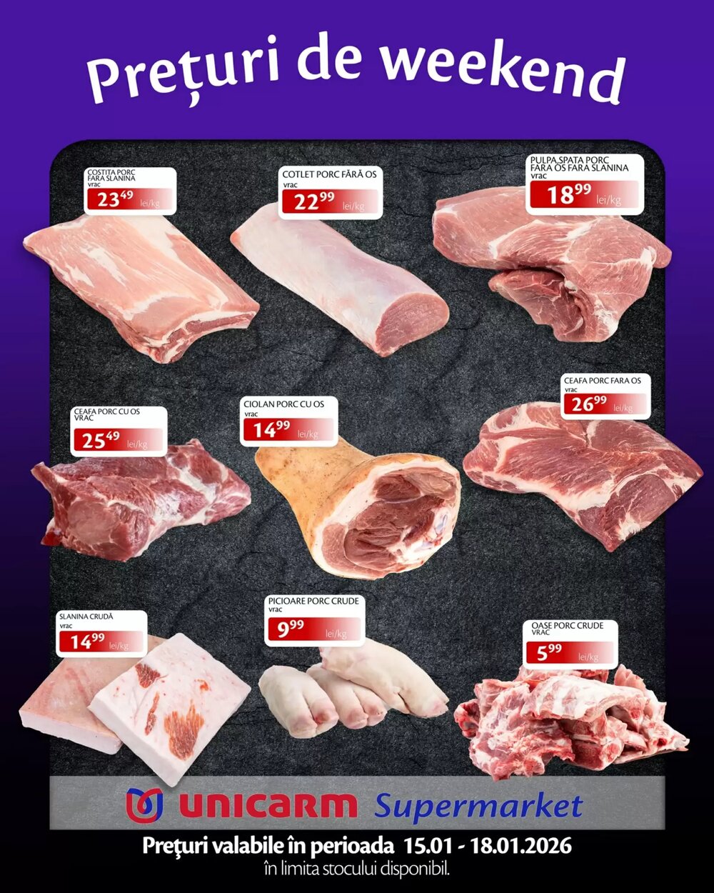 Catalogul cu oferte Unicarm valabil de la 15.01.2026 - Pagina 1.