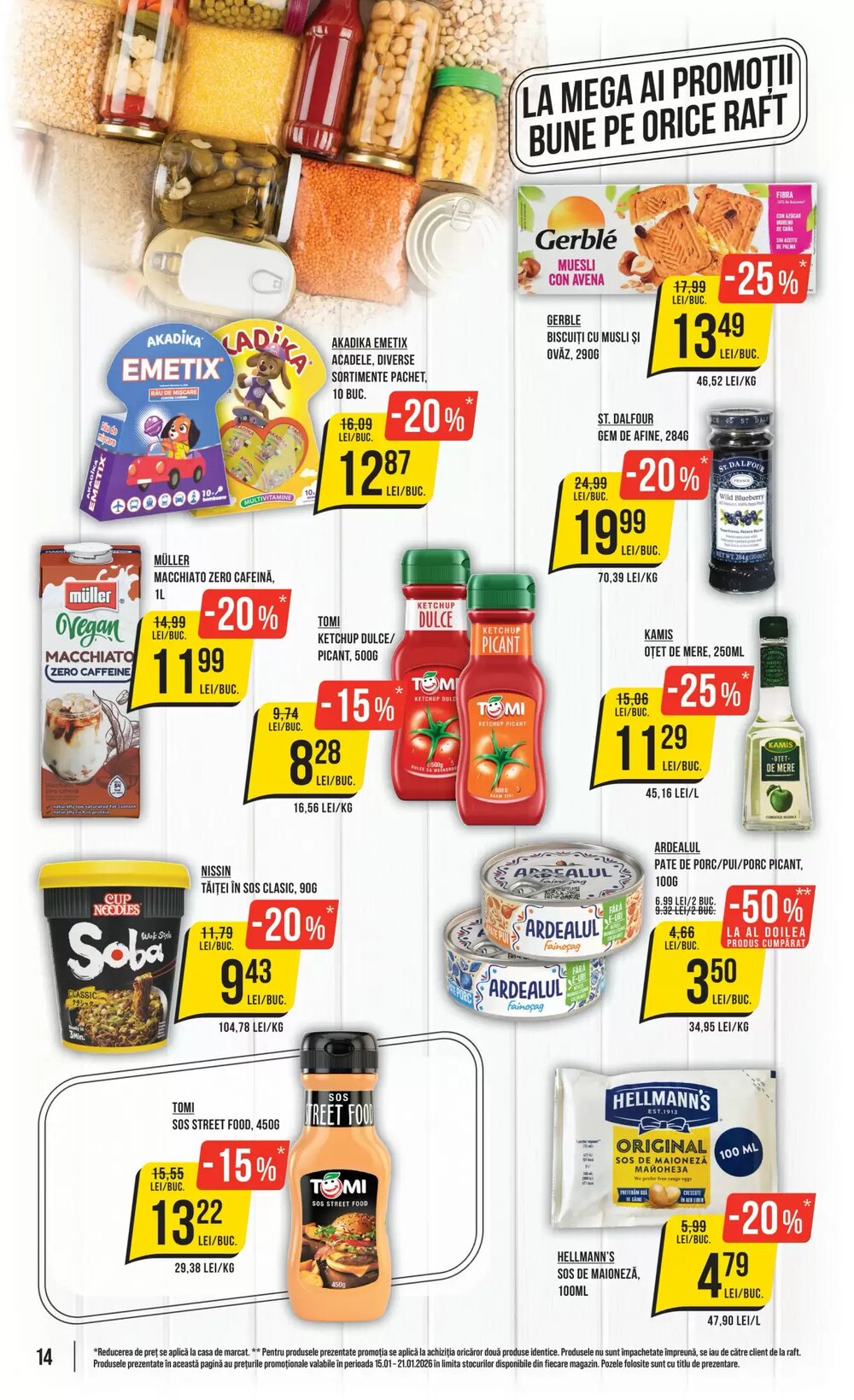 Catalogul cu oferte Mega Image valabil de la 15.01.2026 - Pagina 14.