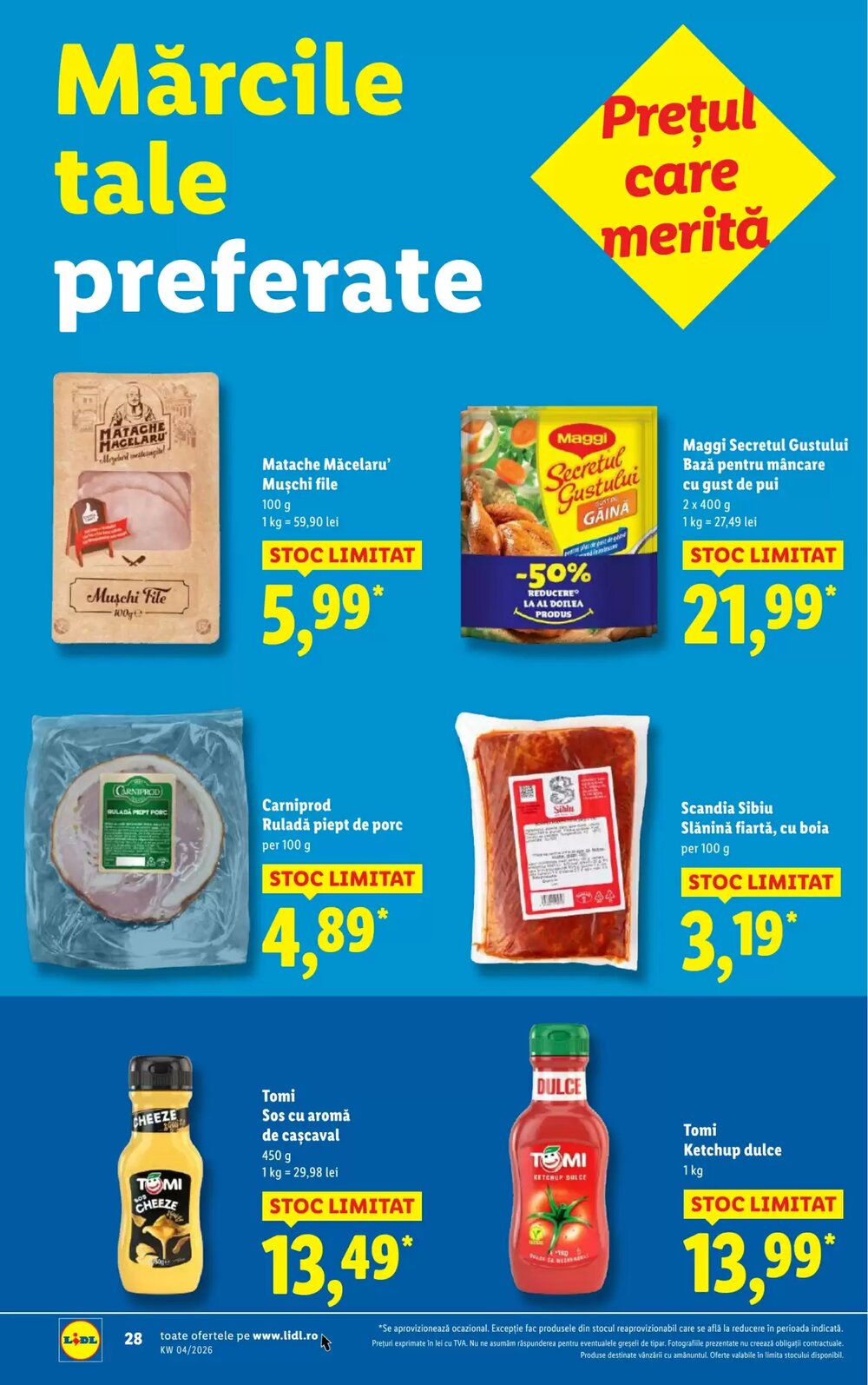 Catalogul cu oferte Lidl valabil de la 19.01.2026 - Pagina 28.