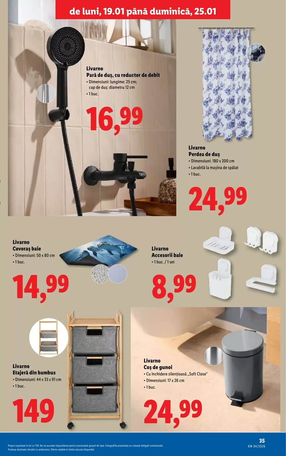 Catalogul cu oferte Lidl valabil de la 19.01.2026 - Pagina 35.