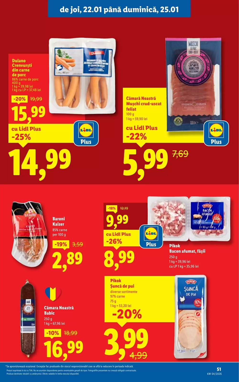 Catalogul cu oferte Lidl valabil de la 19.01.2026 - Pagina 51.
