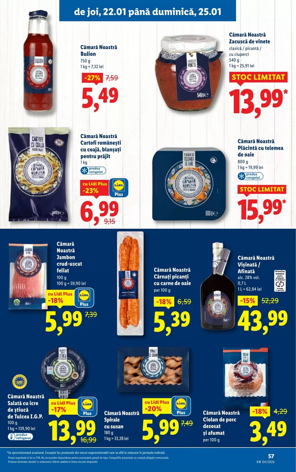 Catalogul cu oferte Lidl valabil de la 19.01.2026 - Pagina 57.
