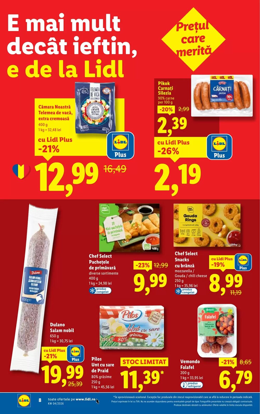 Catalogul cu oferte Lidl valabil de la 19.01.2026 - Pagina 8.