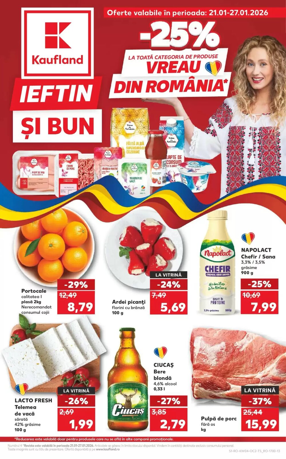 Catalogul cu oferte Kaufland valabil de la 21.01.2026 - Pagina 1.